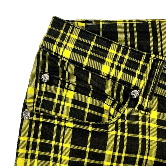 Tripp NYC Vibrant Yellow Plaid Pants - Picture 8 of 8